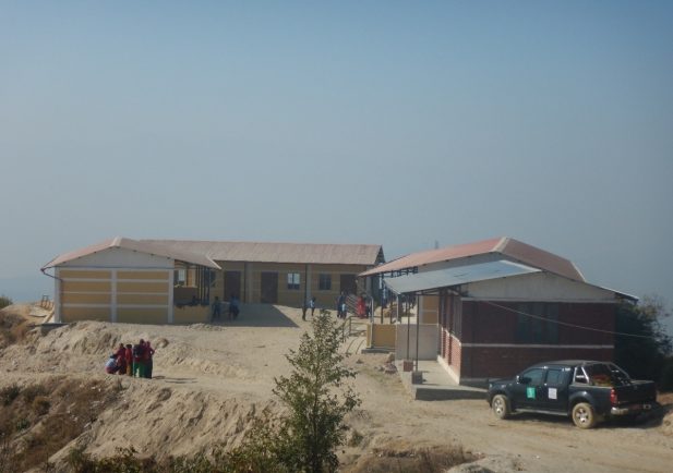 校舎が完成したシャンティ・デビ小学校です。