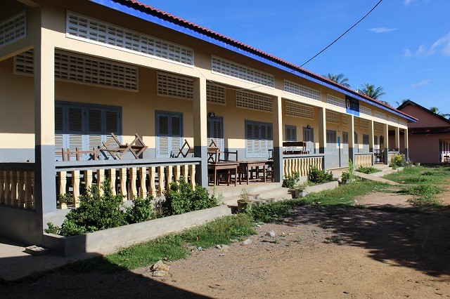カンボジアの休校中の小学校の様子
