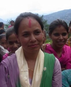 地震前から女性たちの活動を主導しているニールマラさん