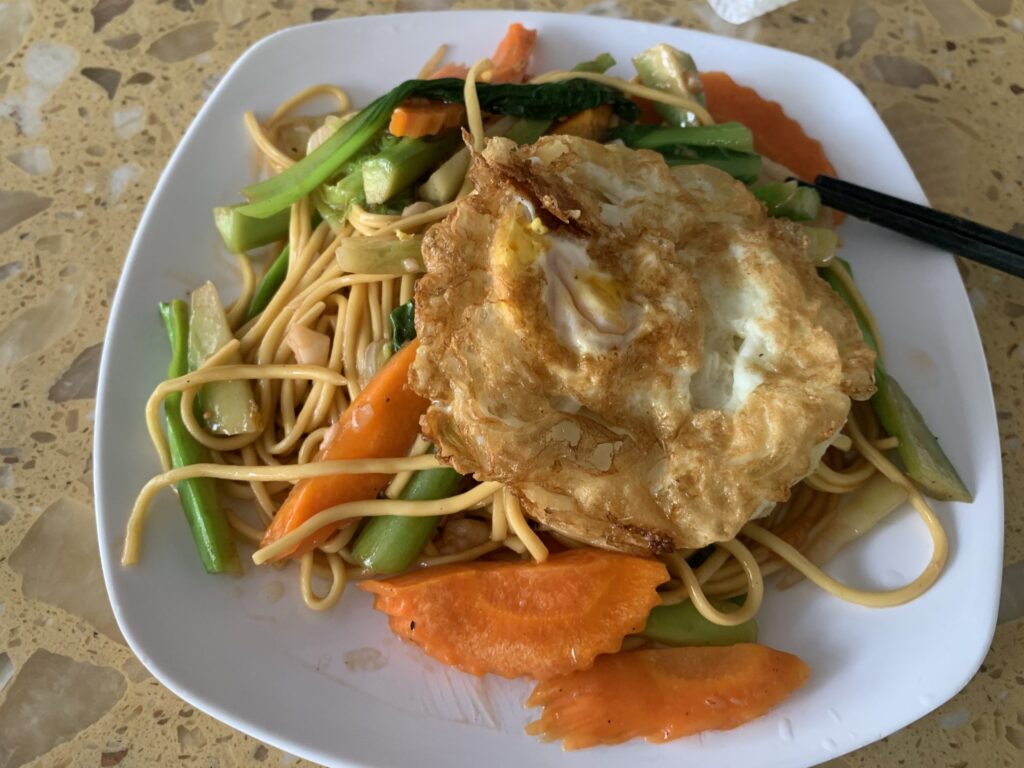 朝ごはんの焼きそば